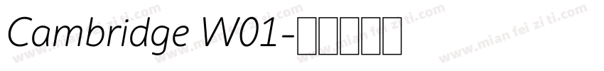 Cambridge W01字体转换